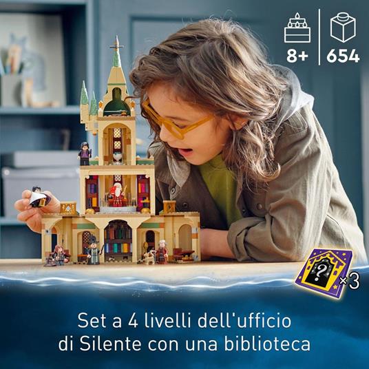 LEGO Harry Potter 76402 Hogwarts: Ufficio di Silente, Castello Giocattolo  con Cappello Parlante e Spada di Grifondoro