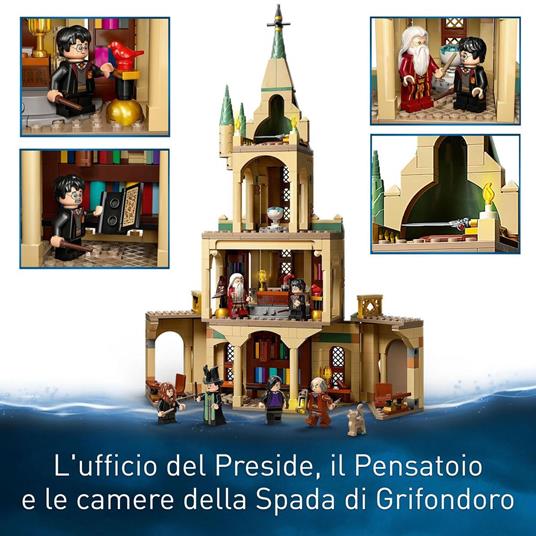 LEGO Harry Potter 76402 Hogwarts: Ufficio di Silente, Castello Giocattolo  con Cappello Parlante e Spada di Grifondoro - LEGO - Harry Potter - TV &  Movies - Giocattoli