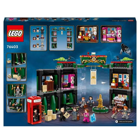 LEGO Harry Potter 76403 Ministero della Magia, Modellino da Costruire, 12 Minifigure 3 con Funzione di Trasformazione - 8