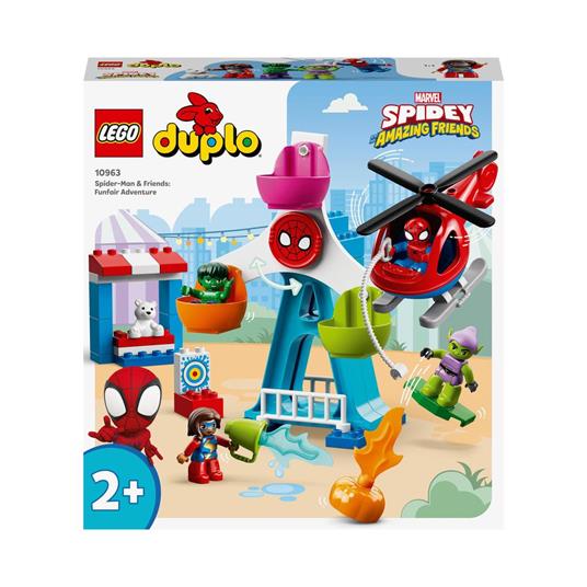 LEGO DUPLO 10963 Spider-Man e i suoi Amici: Avventura al Luna Park, con  Green Goblin e Hulk, Giochi per Bambini dai 2 Anni - LEGO - Duplo - TV &  Movies - Giocattoli | IBS