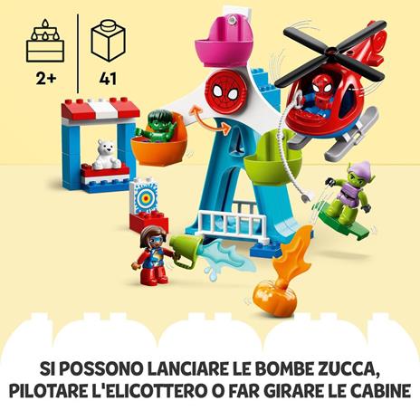 LEGO DUPLO 10963 Spider-Man e i suoi Amici: Avventura al Luna Park, con Green Goblin e Hulk, Giochi per Bambini dai 2 Anni - 3