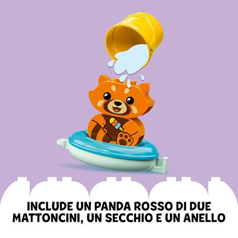 LEGO DUPLO 10964 Ora del Bagnetto: Panda Rosso Galleggiante, Giochi per  Vasca da Bagno, per Bambini da 1 Anno e 1/2 - LEGO - Duplo My First - Set  mattoncini - Giocattoli