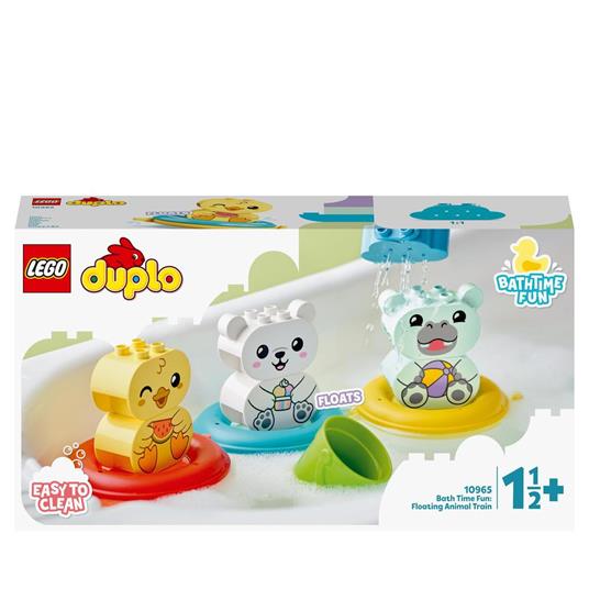 LEGO DUPLO 10965 Ora del Bagnetto: Il Treno degli Animali Galleggiante,  Giochi per Vasca da Bagno per Bambini di 1,5+ Anni - LEGO - Duplo My First  - Set mattoncini - Giocattoli | IBS