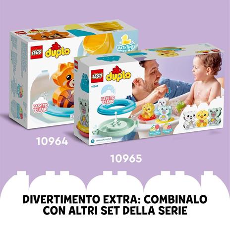 LEGO DUPLO 10966 Ora del Bagnetto: Isola degli Animali Galleggiante, Giochi per Vasca da Bagno per Bambini di 1,5+ Anni - 6