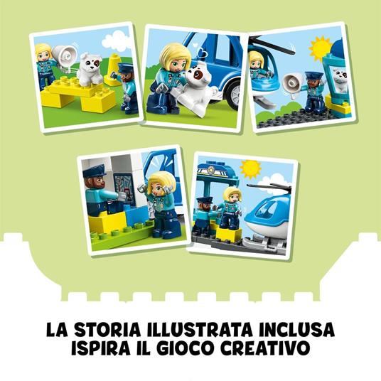LEGO DUPLO 10959 Stazione Di Polizia ed Elicottero, Set per Bambini di 2+  Anni, Macchina Giocattolo con Luci e Sirene - LEGO - Duplo - Mestieri -  Giocattoli | IBS