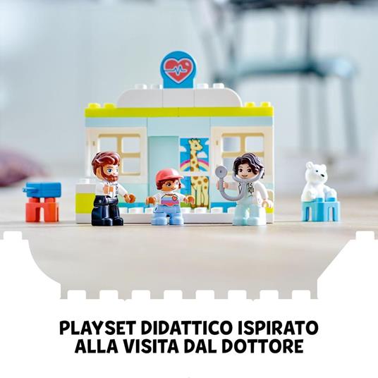 LEGO DUPLO 10968 Visita dal Dottore, Giochi Educativi per l'Apprendimento dei  Bambini di 2+ Anni, Giocattoli Creativi - LEGO - Duplo - Mestieri -  Giocattoli | IBS