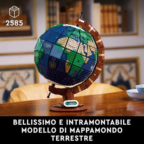 LEGO IDEAS IL MAPPAMONDO SET 21332 USATO COMPLETO