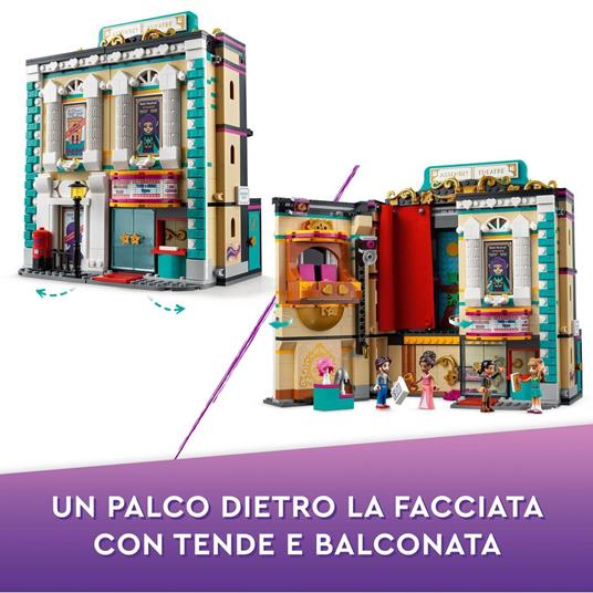 LEGO Friends 41714 La Scuola di Teatro di Andrea, Mini Bamboline Giocattolo con Accessori, Idea Regalo per Bambini da 8 Anni - 3