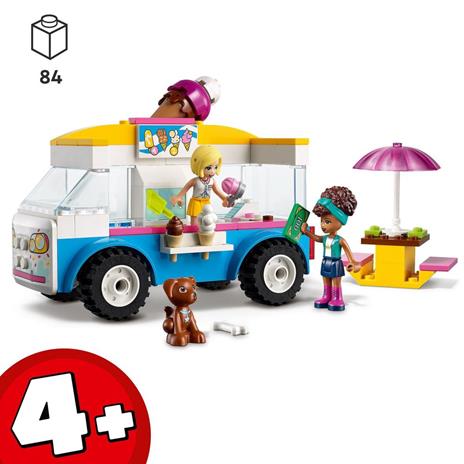 LEGO Friends 41715 Il Furgone dei Gelati, Set con Gelato e Cane Giocattolo, con Mini Bamboline, Giochi per Bambini dai 4 Anni - 3