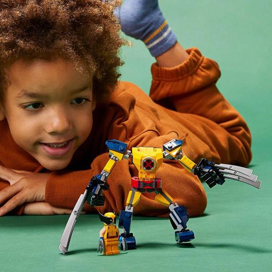 LEGO Marvel 76202 Armatura Mech Wolverine, Mattoncini Creativi con Action Figure, Giochi per Bambini dai 7 Anni in su - 6
