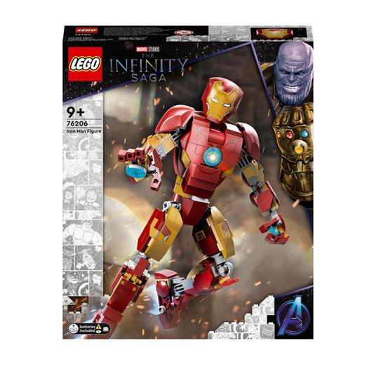 LEGO Marvel 76206 Personaggio di Iron Man, Giocattoli Super Heroes, dal  Film Avengers: Age Of Ultron della Saga dell'Infinito - LEGO - Marvel - TV  & Movies - Giocattoli | IBS