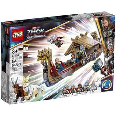 LEGO Marvel 76208 Drakkar di Thor, Giochi per Bambini dai 7 Anni, Set con Nave Giocattolo da Costruire, Martello Stormbreaker