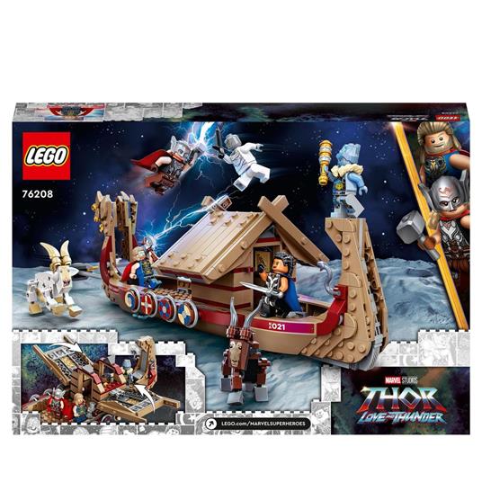 LEGO Marvel 76208 Drakkar di Thor, Giochi per Bambini dai 7 Anni, Set con  Nave Giocattolo da Costruire, Martello Stormbreaker - LEGO - Marvel - TV &  Movies - Giocattoli | IBS