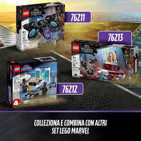 LEGO Marvel 76211 Sunbird di Shuri, Aereo Giocattolo di Black Panther, Giochi per Bambini con Supereroi, Idee Regalo - 6