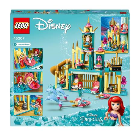 Acquista Lego: 43207 - Principesse Disney - Il Palazzo Sottomarino