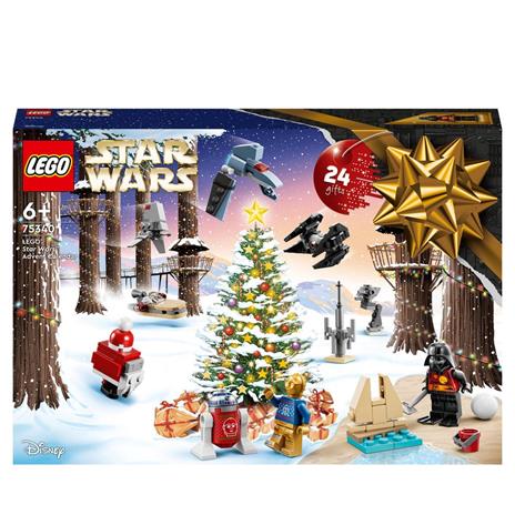 LEGO Star Wars 75340 Calendario dell'Avvento 2022, 24 Mini Costruzioni per Bambini con R2-D2, Darth Vader e Droide Gonk