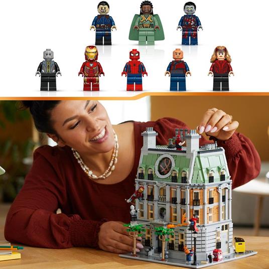 LEGO Marvel 76218 Sanctum Sanctorum, Modellino da Costruire Modulare a 3 piani, Minifigure di Doctor Strange e Iron Man - 2