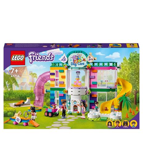 LEGO Friends 41718 Centro Day Care dei Cuccioli, Parco Giochi per Animali di Heartlake City, Gioco per Bambini di 7+ Anni