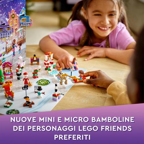 LEGO Friends 41706 Calendario dell'Avvento, Set 2022, 24 Giochi Creativi Natalizi con Babbo Natale, Pupazzo di Neve e Renne - 4