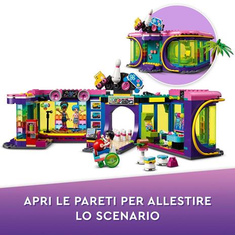 LEGO Friends 41708 Arcade Roller Disco, Mini Bambolina Andrea, Idea Regalo, Giochi per Bambine e Bambini dai 7 Anni - 3