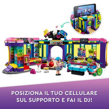 LEGO Friends 41708 Arcade Roller Disco, Mini Bambolina Andrea, Idea Regalo, Giochi per Bambine e Bambini dai 7 Anni - 5