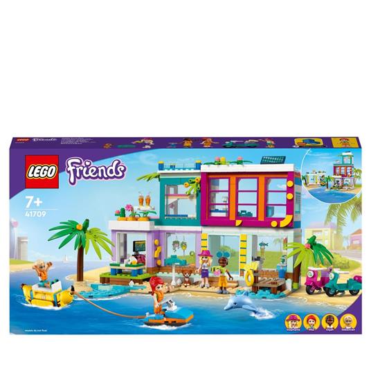 LEGO Friends 41709 Casa delle Vacanze sulla Spiaggia, con Piscina e Mini  Bamboline Mia, Costruzioni per Bambini di 7+ Anni - LEGO - Friends -  Generici - Giocattoli | IBS