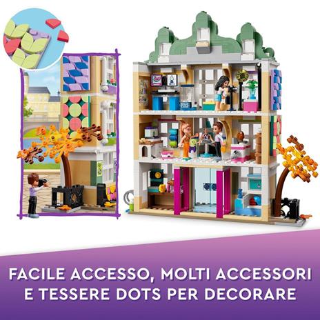 LEGO Friends 41711 La Scuola d’Arte di Emma, Casa delle Bambole, Mini Bamboline, Idea Regalo per Bambine e Bambini da 8 Anni - 3