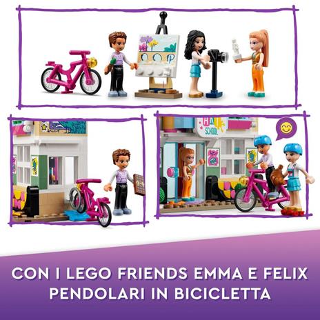 LEGO Friends 41711 La Scuola d'Arte di Emma, Casa delle Bambole, Mini  Bamboline, Idea Regalo