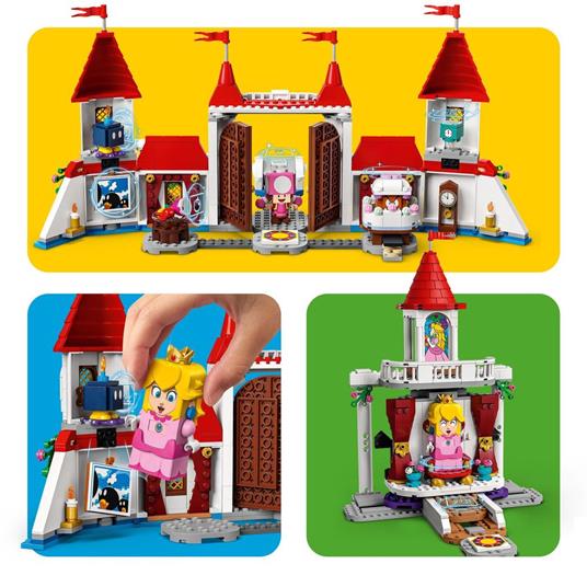 LEGO Super Mario 71408 Pack Espansione Castello di Peach, Giocattoli Creativi con 5 Figure, si Combina con gli Starter Pack - 5