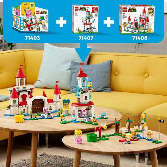 LEGO Super Mario 71408 Pack Espansione Castello di Peach, Giocattoli Creativi con 5 Figure, si Combina con gli Starter Pack - 7