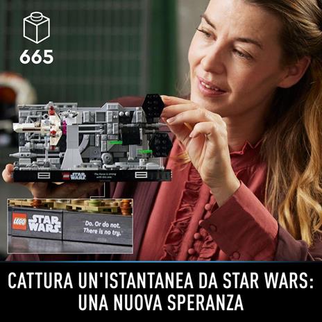 LEGO Star Wars 75329 Diorama Volo sulla Trincea della Morte Nera, Set Guerre Stellari per Adulti, TIE Advanced di Darth Vader - 4