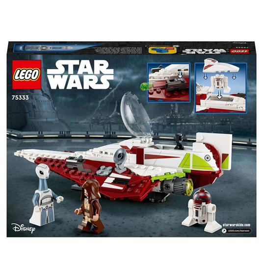 LEGO Star Wars 75333 Jedi Starfighter di Obi-Wan Kenobi, Set l'Attacco dei  Cloni con Droide e Minifigure Taun We, Spada Laser - LEGO - Star Wars -  Astronavi - Giocattoli | IBS