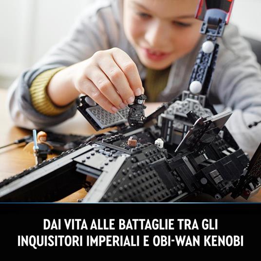 LEGO Star Wars 75336 Trasporto dell'Inquisitore Scythe, Astronave Giocattolo con Minifigure di Ben Kenobi con Spada Laser - 6