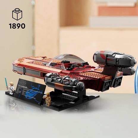 LEGO Star Wars 75341 LandSpeeder di Luke Skywalker, Ultimate Collector Series, Modellino da Costruire con Minifigure C-3PO - 3