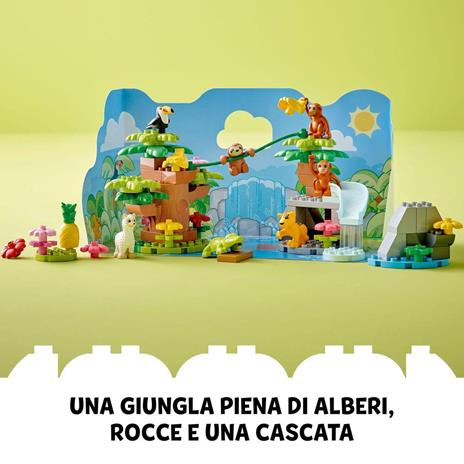 LEGO DUPLO 10973 Animali del Sud America, Giochi Educativi per Bambini dai 2 ai 5 Anni con 7 Figure di Animali Giocattolo - 4