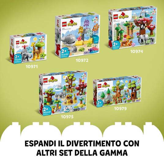 LEGO DUPLO 10973 Animali del Sud America, Giochi Educativi per Bambini dai 2 ai 5 Anni con 7 Figure di Animali Giocattolo - 6