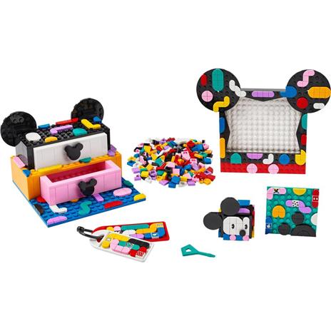 LEGO DOTS 41964 Disney Il KIT Back to School di Topolino e Minnie, Set 6 in 1 con Portagioie e Portafoto, Idea Regalo - 8