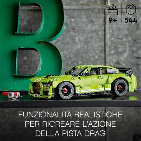 LEGO Technic 42138 Ford Mustang Shelby GT500, Modellino Auto da Costruire, Macchina Giocattolo, con App AR - 2