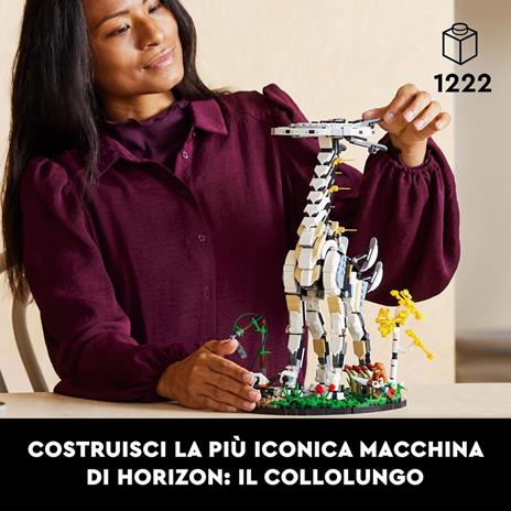 LEGO 76989 Horizon Forbidden West: Collolungo, Set per Adulti da Collezione, Modellino da Costruire con Minifigure di Aloy - 4