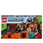 LEGO Minecraft 21185 Il Bastione del Nether, Castello Giocattolo con Personaggi Piglin, Giochi per Bambini da 8 Anni