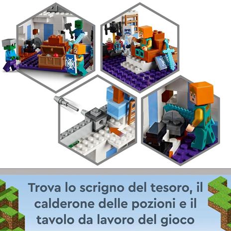 21186 Minecraft Il Castello di Ghiaccio, Giocattoli Creativi da