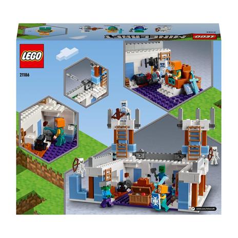 LEGO 21186 Minecraft Il Castello di Ghiaccio, Giocattoli Creativi da  Costruire con Figure di Zombie e Scheletri, Giochi per Bambini da 8 Anni in  su : .it: Giochi e giocattoli