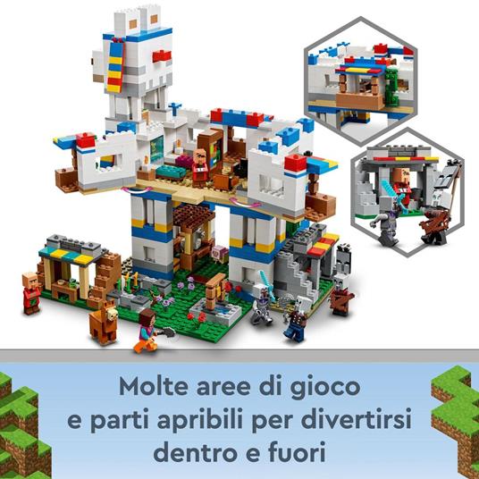 LEGO Minecraft 21188 Il Villaggio dei Lama, Casa Giocattolo con Animali  della Fattoria, Giochi per Bambini Creativi - LEGO - Minecraft - TV &  Movies - Giocattoli | IBS
