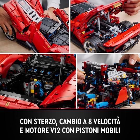 LEGO Technic 42143 Ferrari Daytona SP3, Modellino Auto da Costruire Supercar Scala 1:8, Set Collezione Adulti, Idea Regalo - 5