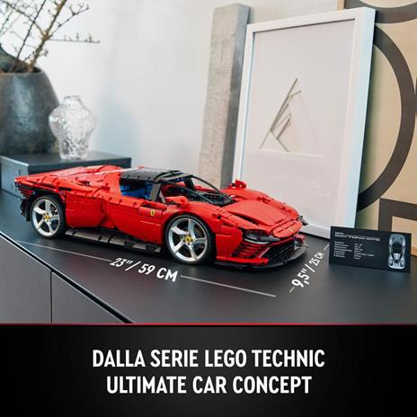 LEGO Technic 42143 Ferrari Daytona SP3, Modellino Auto da Costruire Supercar Scala 1:8, Set Collezione Adulti, Idea Regalo - 7