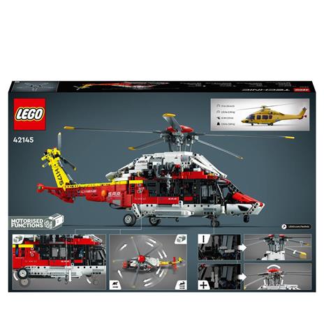 LEGO Technic 42145 Elicottero di Salvataggio Airbus H175, Set Modellismo per Bambini con Motore per la Rotazione dei Rotori - 8