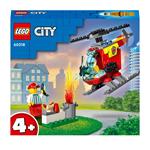 LEGO City Fire 60318 Elicottero Antincendio, con 2 Minifigure e Base Starter Brick, Giocattolo per Bambini di 4+ Anni