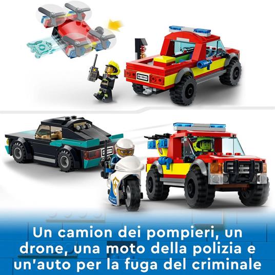 LEGO® City: Giocattoli dei pompieri e della polizia