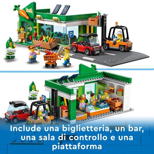 LEGO City 60347 Negozio di Alimentari, con Carrello Elevatore, Frutta e  Verdura Giocattolo, Giochi per Bambini dai 6 Anni - LEGO - City - Edifici e  architettura - Giocattoli | IBS