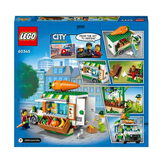 LEGO City 60345 Il Furgone del Fruttivendolo, Set con Camion Giocattolo,  Fattoria Mobile, Giochi per Bambini dai 5 Anni - LEGO - City Farm -  Mestieri - Giocattoli | IBS